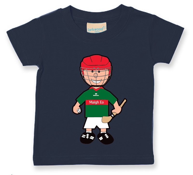 The GAA Store Mayo Baby Mascot Tee - Boys - Hurling - Navy