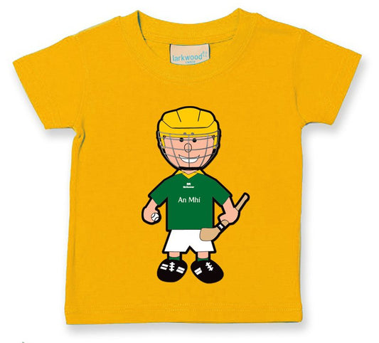 The GAA Store Meath Baby Mascot Tee - Boys - Hurling - Yellow