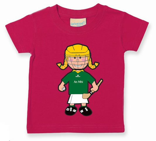 The GAA Store Meath Baby Mascot Tee - Girls - Camogie - Fuchsia