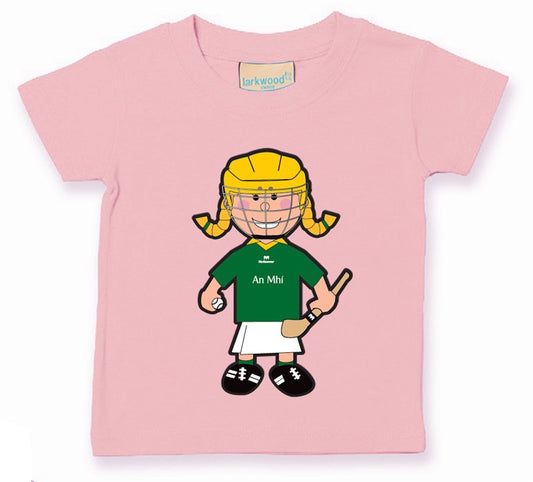 The GAA Store Meath Baby Mascot Tee - Girls - Camogie - Pale Pink