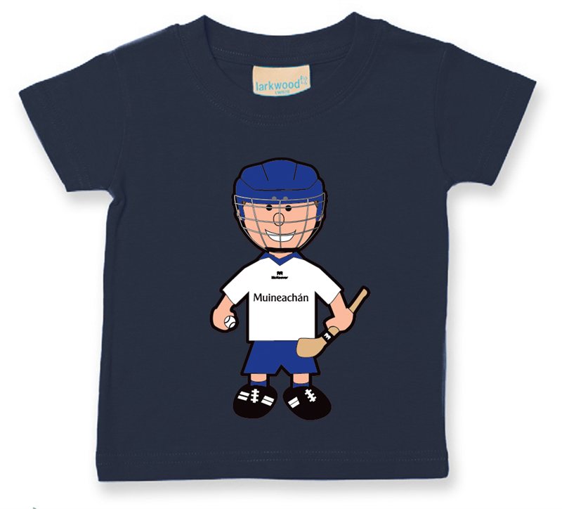 The GAA Store Monaghan Baby Mascot Tee - Boys - Hurling - Navy