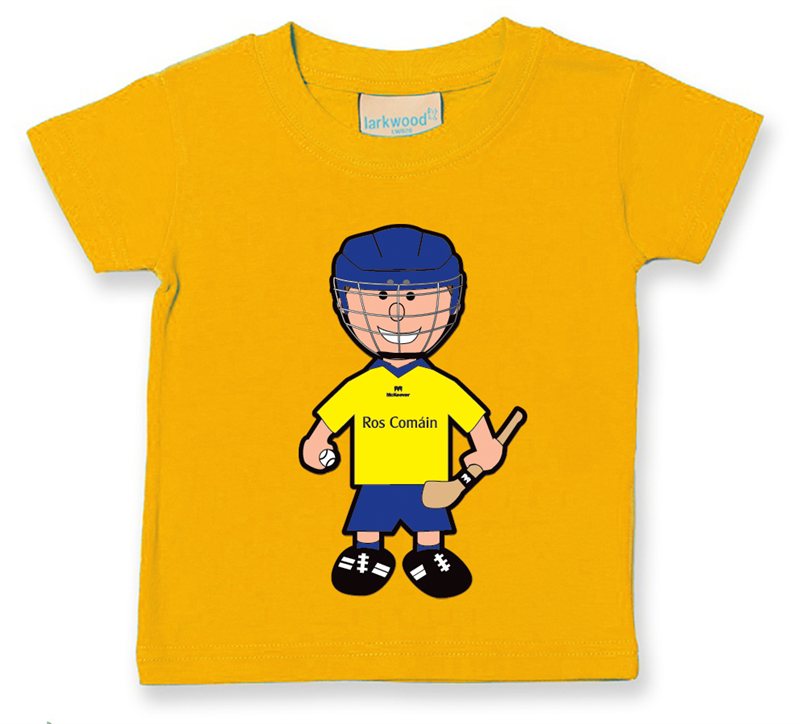 The GAA Store Roscommon Baby Mascot Tee - Boys - Hurling - Yellow