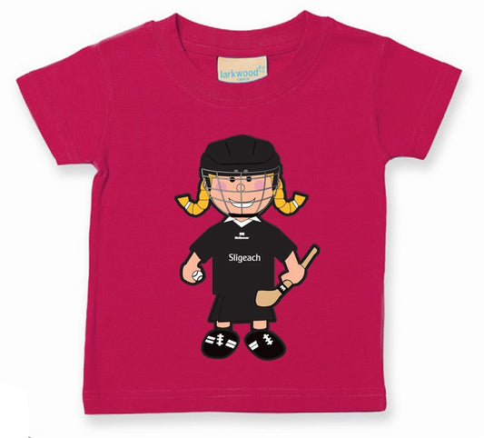 The GAA Store Sligo Baby Mascot Tee - Girls - Camogie - Fuchsia
