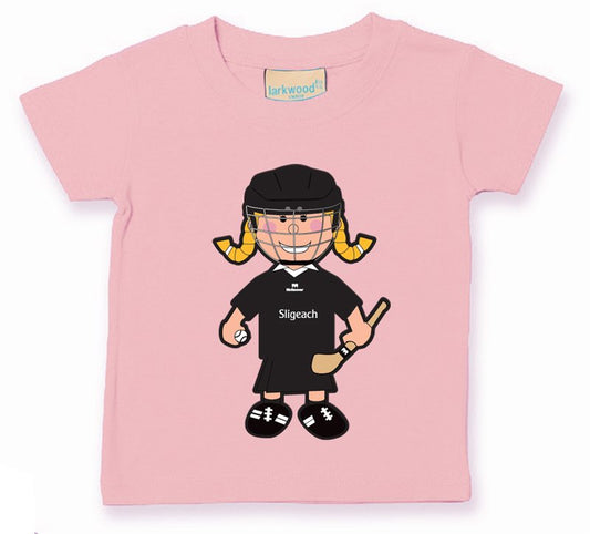 The GAA Store Sligo Baby Mascot Tee - Girls - Camogie - Pale Pink