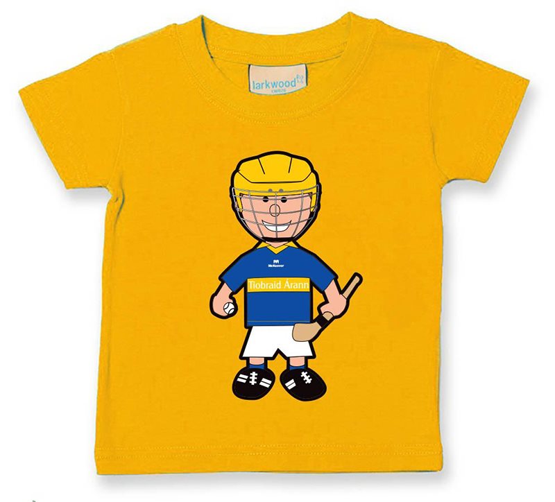 The GAA Store Tipperary Baby Mascot Tee - Boys - Hurling - Yellow