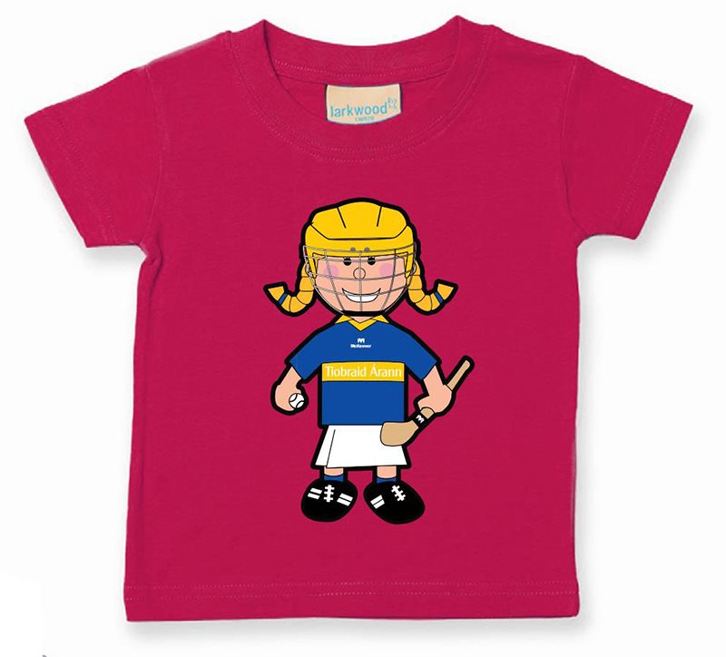 The GAA Store Tipperary Baby Mascot Tee - Girls - Camogie - Fuchsia