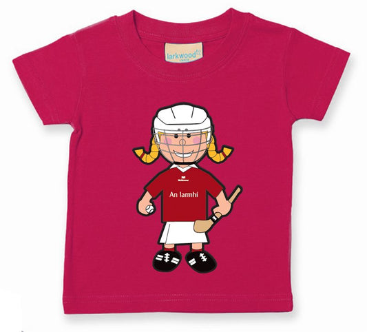 The GAA Store Westmeath Baby Mascot Tee - Girls - Camogie - Fuchsia