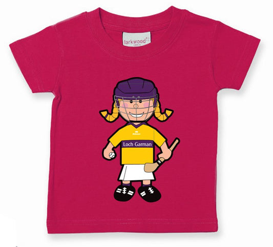 The GAA Store Wexford Baby Mascot Tee - Girls - Camogie - Fuchsia