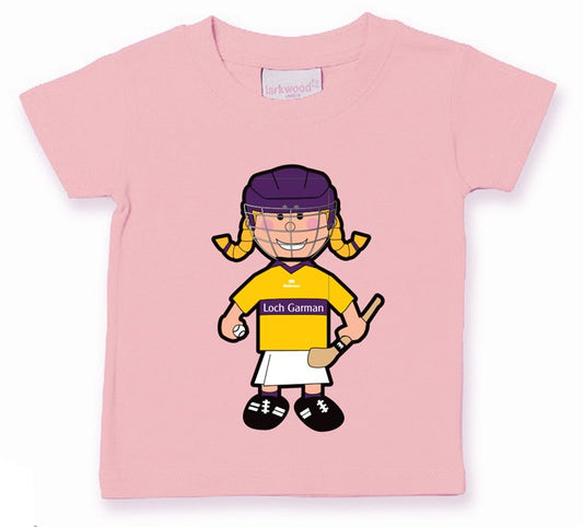 The GAA Store Wexford Baby Mascot Tee - Girls - Camogie - Pale Pink
