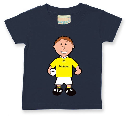 The GAA Store Antrim Baby Mascot Tee - Boys - Football - Navy