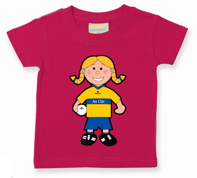 The GAA Store Clare Baby Mascot Tee - Girls - Football - Fuchsia