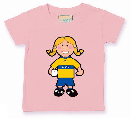 The GAA Store Clare Baby Mascot Tee - Girls - Football - Pale Pink