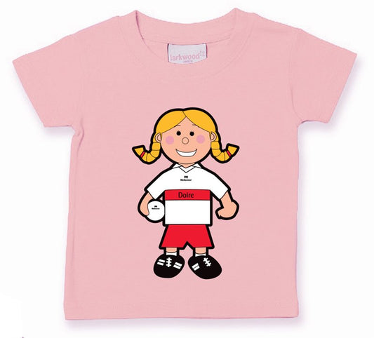 The GAA Store Derry Baby Mascot Tee - Girls - Football - Pale Pink