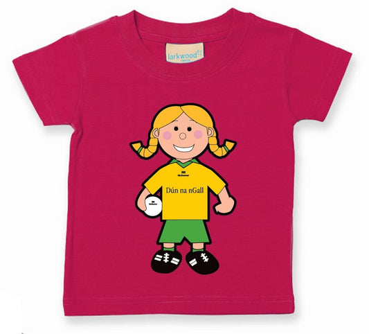 The GAA Store Donegal Baby Mascot Tee - Girls - Football - Fuchsia