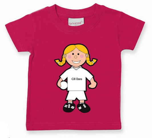 The GAA Store Kildare Baby Mascot Tee - Girls - Football - Fuchsia