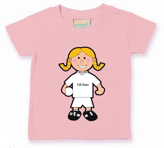 The GAA Store Kildare Baby Mascot Tee - Girls - Football - Pale Pink