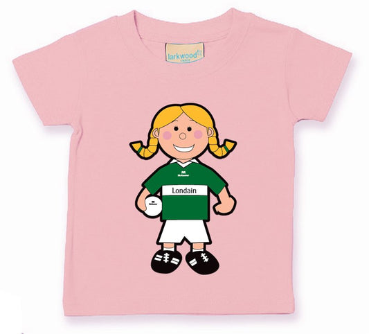 The GAA Store London Baby Mascot Tee - Girls - Football - Pale Pink
