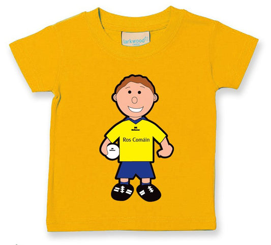 The GAA Store Roscommon Baby Mascot Tee - Boys - Football - Yellow