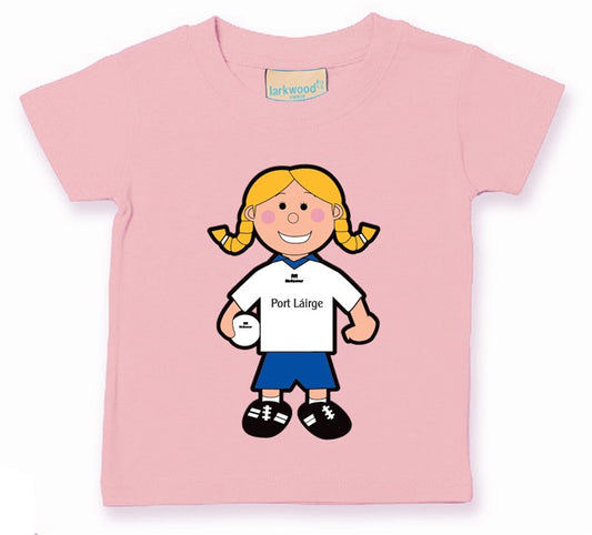 The GAA Store Waterford Baby Mascot Tee - Girls - Football - Pale Pink