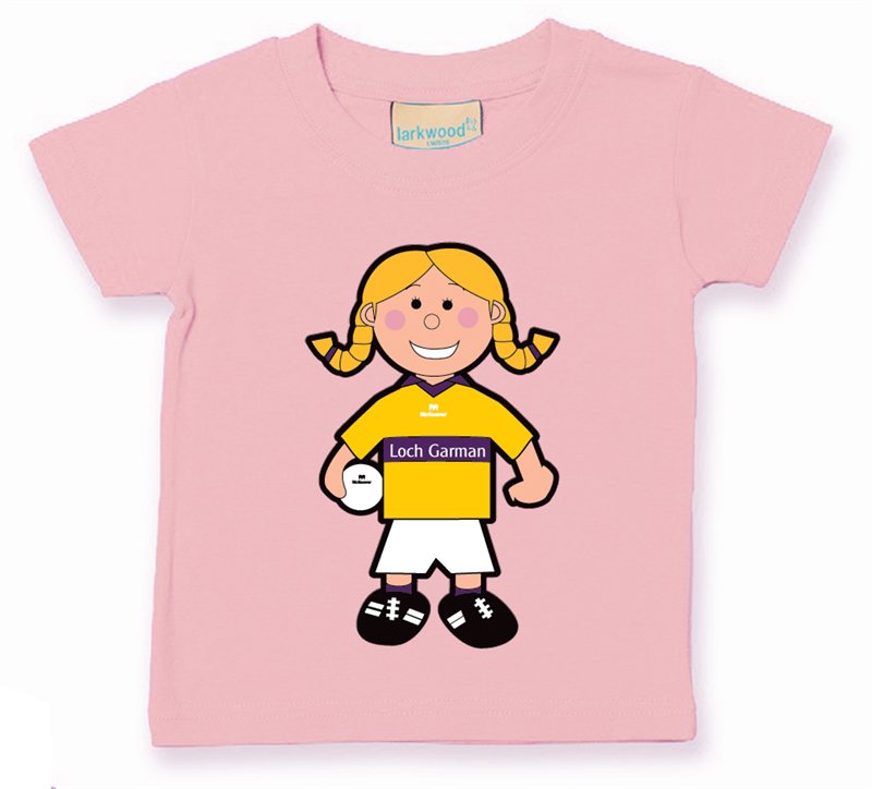 The GAA Store Wexford Baby Mascot Tee - Girls - Football - Pale Pink