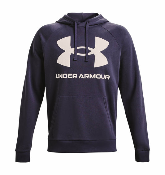 Under Armour Rival Fleece Big Logo Hoodie - Mens - Tempered Steel/Onyx White