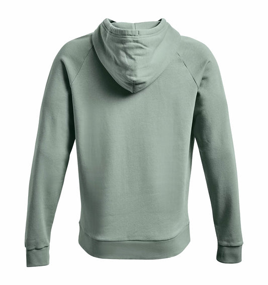 Under Armour Rival Big Logo Fleece Hoodie - Mens - Opal Green/Onyx White