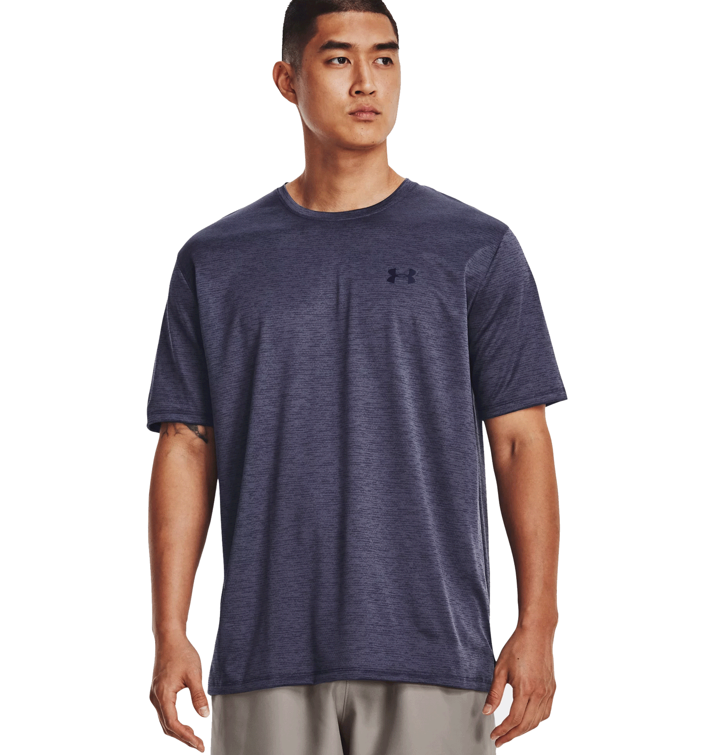 Under Armour Training Vent 2.0 Short Sleeve Tee - Mens - Tempered Steel/Midnight Navy