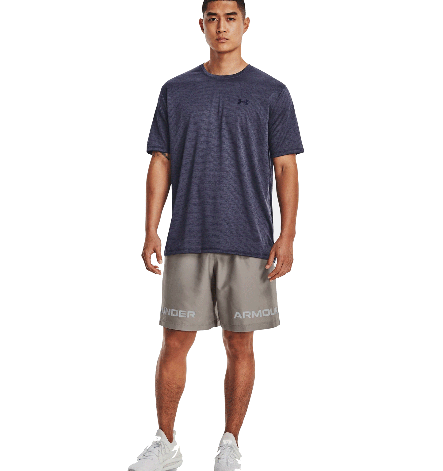 Under Armour Training Vent 2.0 Short Sleeve Tee - Mens - Tempered Steel/Midnight Navy