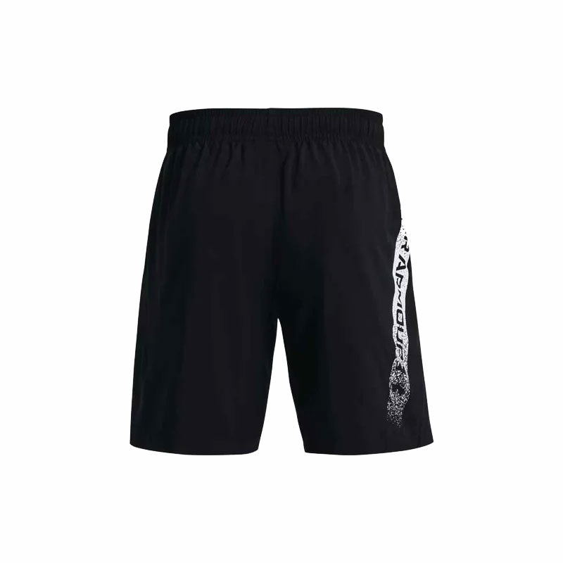 Under Armour Woven Graphic Shorts - Mens - Black/White