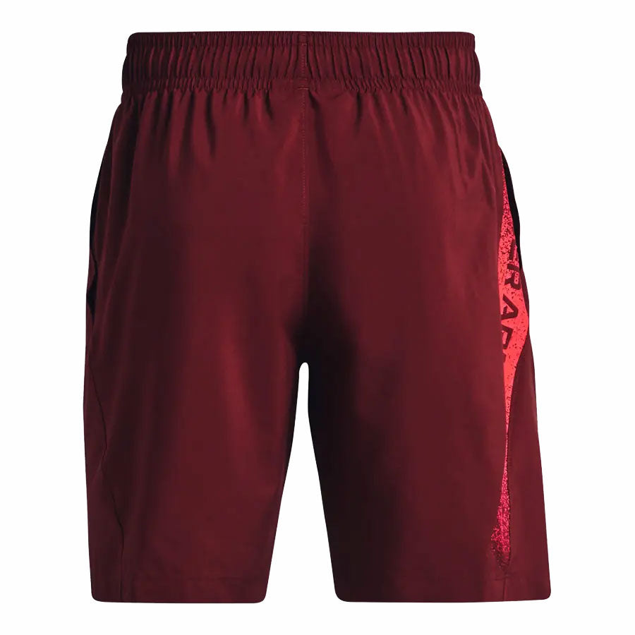 Under Armour Woven Graphic Shorts - Mens - Chestnut Red/Bolt Red