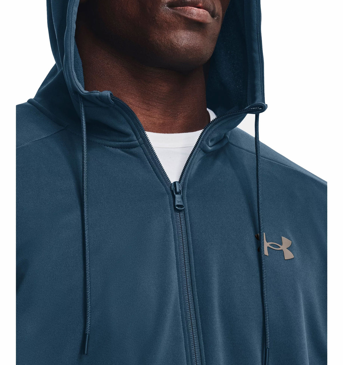 Under Armour Armour Fleece Full-Zip Hoodie - Mens - Petrol Blue/Pewter