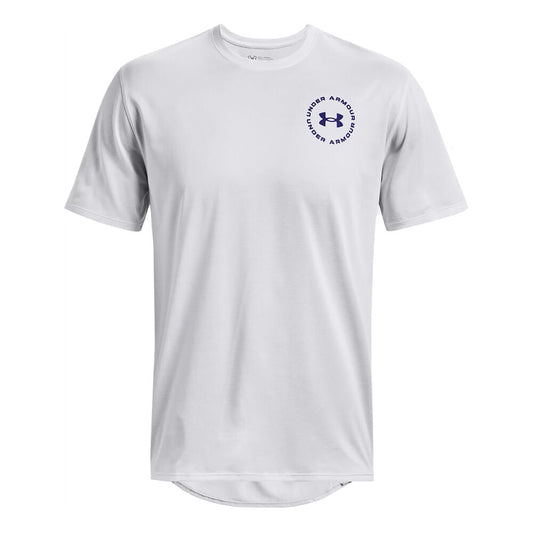 Under Armour Training Vent Graphic Short Sleeve Tee - Mens - White/Bauhaus Blue