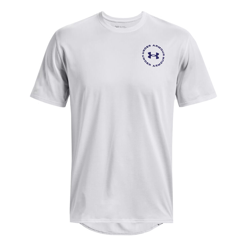 Under Armour Training Vent Graphic Short Sleeve Tee - Mens - White/Bauhaus Blue