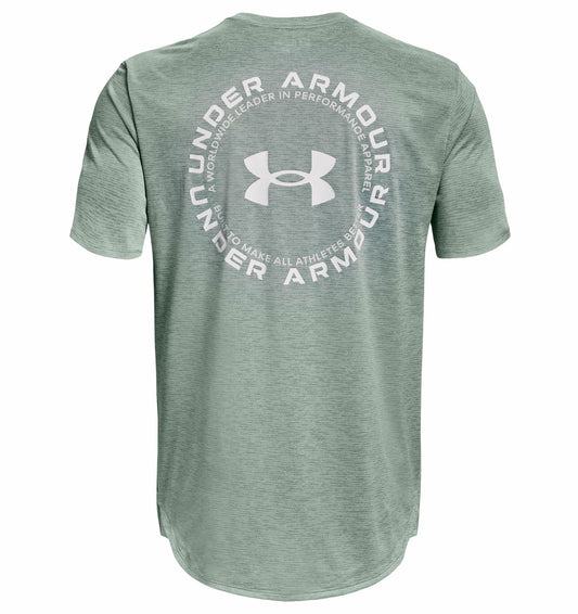 Under Armour Training Vent Graphic Short Sleeve Tee - Mens - Opal Green/White
