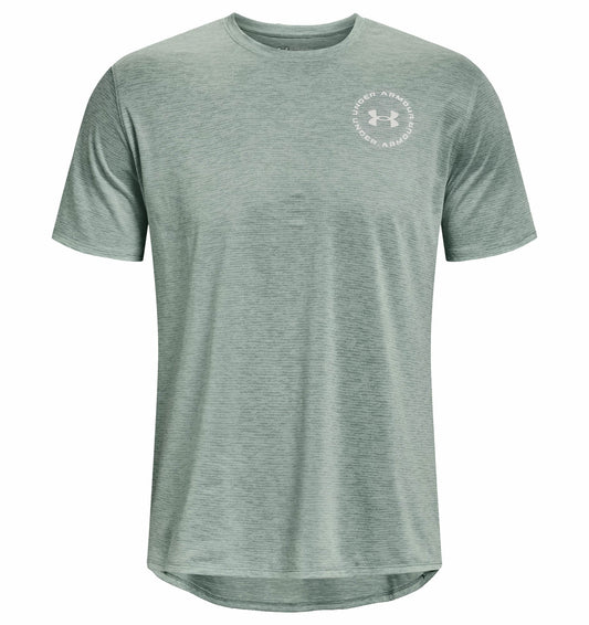 Under Armour Training Vent Graphic Short Sleeve Tee - Mens - Opal Green/White