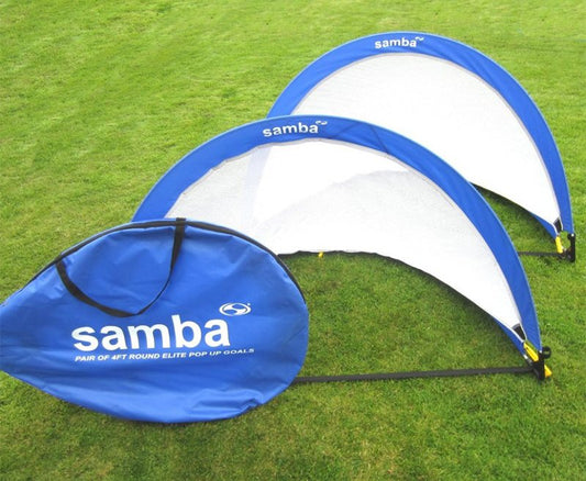Samba Soccer Elite Pop Up Goal 4ft Round - Blue