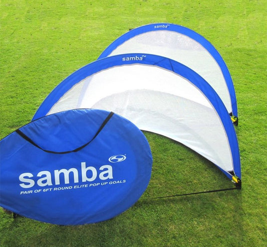 Samba Soccer Elite Pop Up Goal 6ft Round - Blue
