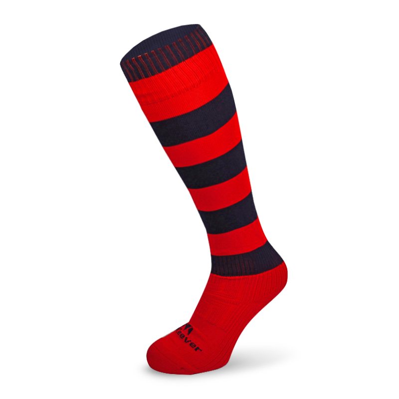 Mc Keever Pro Long Hooped Socks - Adult - Red/Black