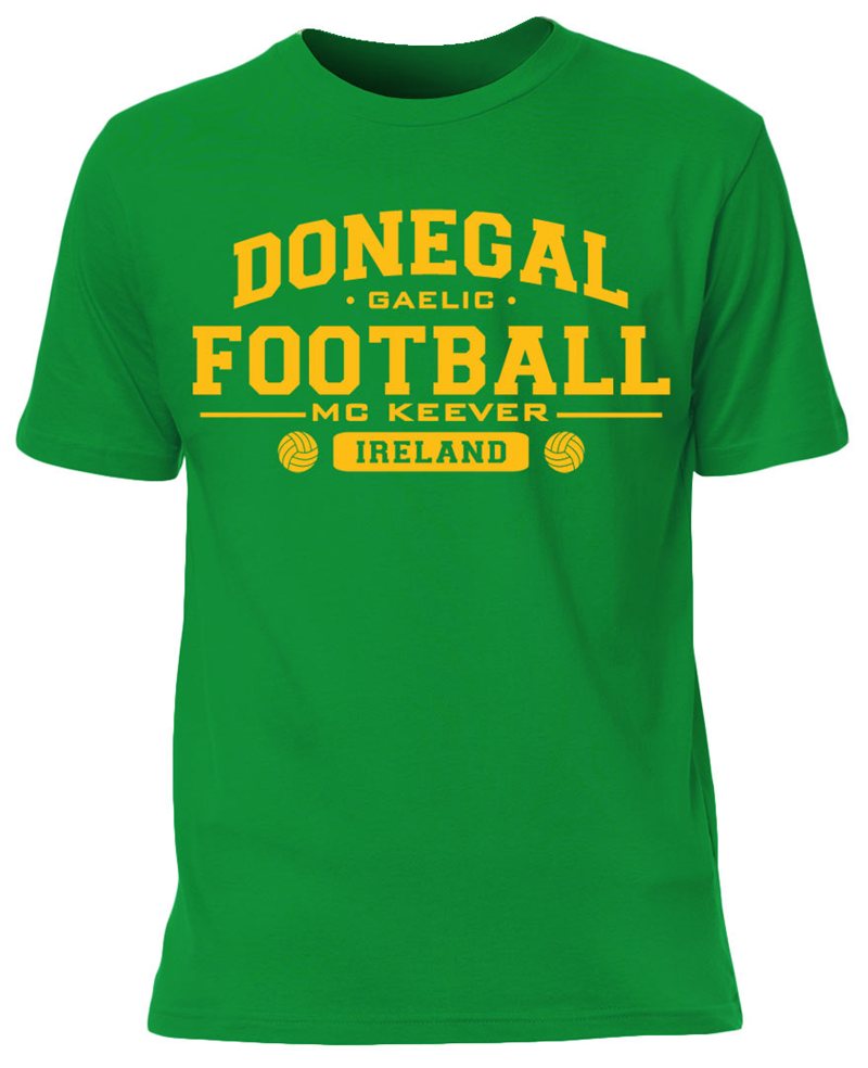 Mc Keever Donegal Football GAA Supporters Tee - Mens - Green