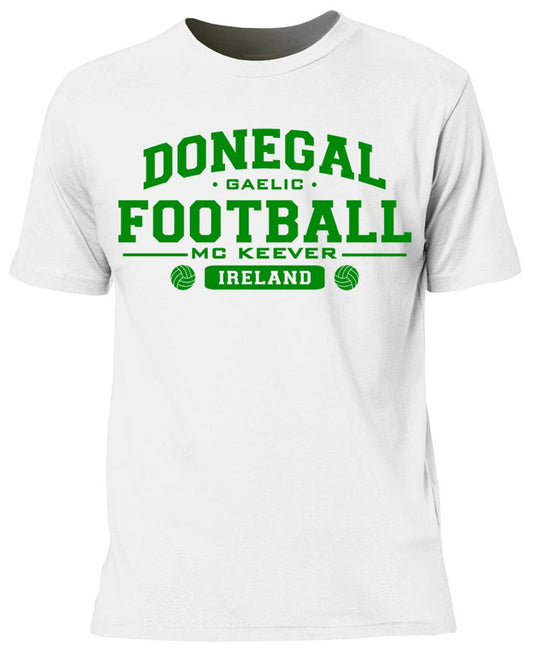 Mc Keever Donegal Football GAA Supporters Tee - Mens - White