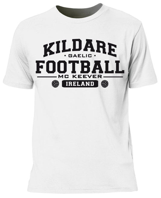 Mc Keever Kildare Football GAA Supporters Tee - Mens - White