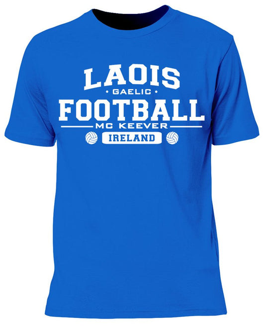 Mc Keever Laois Football GAA Supporters Tee - Mens - Blue