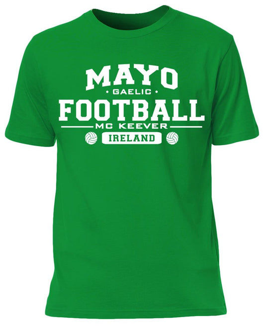 Mc Keever Mayo Football GAA Supporters Tee - Mens - Green