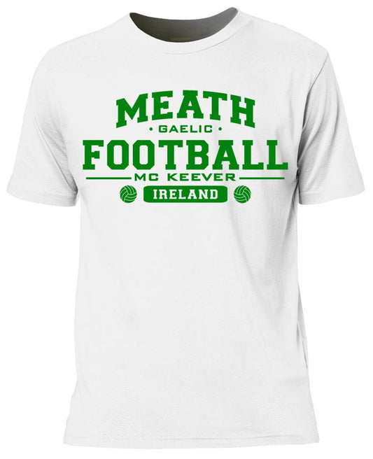 Mc Keever Meath Football GAA Supporters Tee - Mens - White