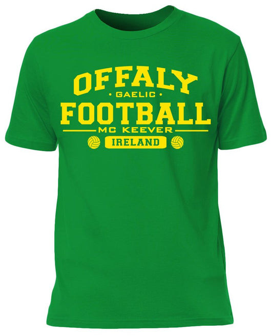 Mc Keever Offaly Football GAA Supporters Tee - Mens - Green