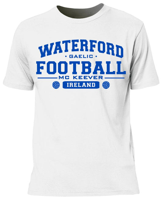 Mc Keever Waterford Football GAA Supporters Tee - Mens - White