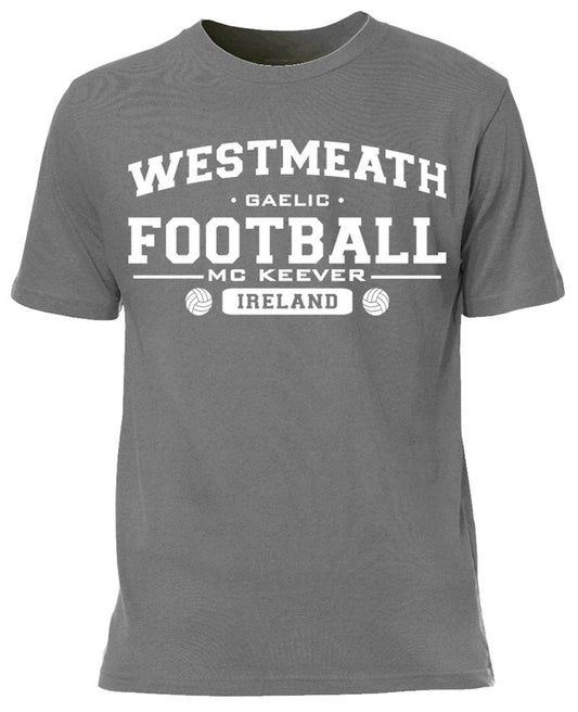 Mc Keever Westmeath Football GAA Supporters Tee - Mens - Grey