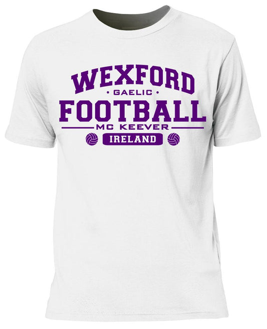 Mc Keever Wexford Football GAA Supporters Tee - Mens - White
