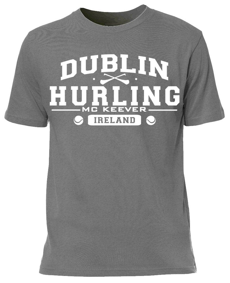 Mc Keever Dublin Hurling GAA Supporters Tee - Mens - Grey