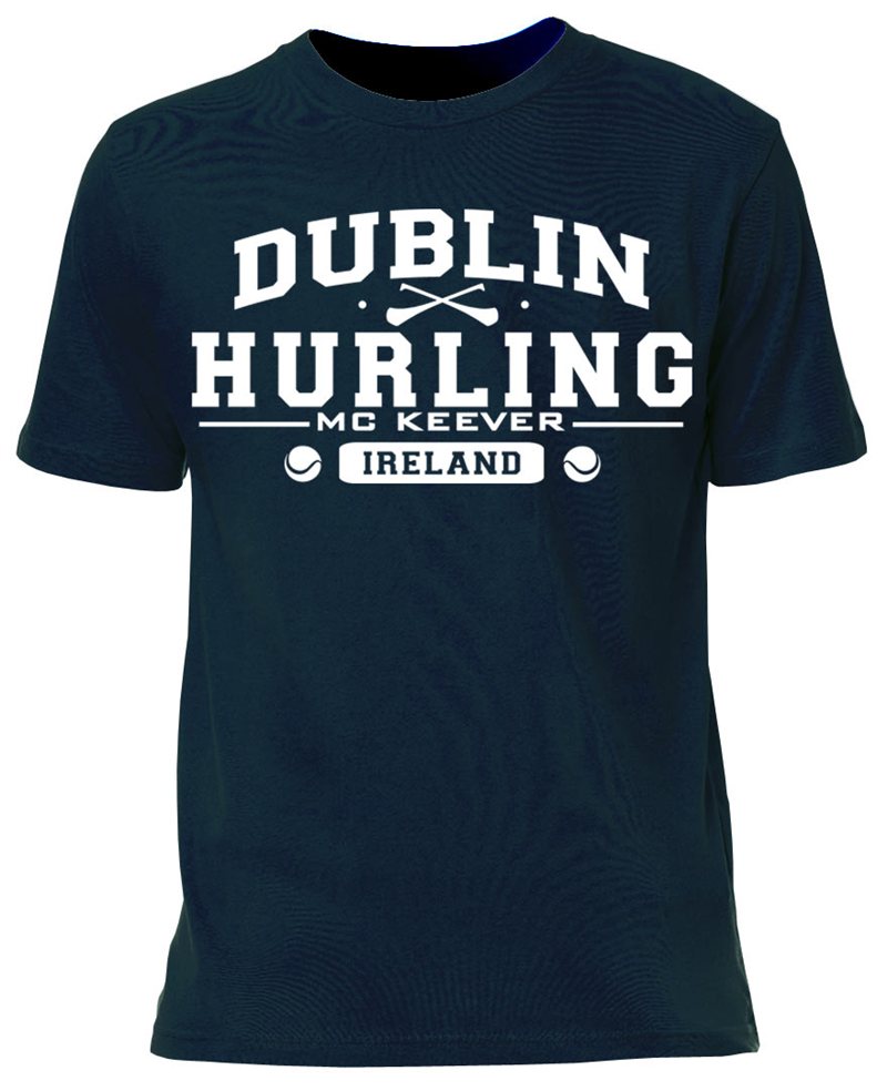 Mc Keever Dublin Hurling GAA Supporters Tee - Mens - Navy